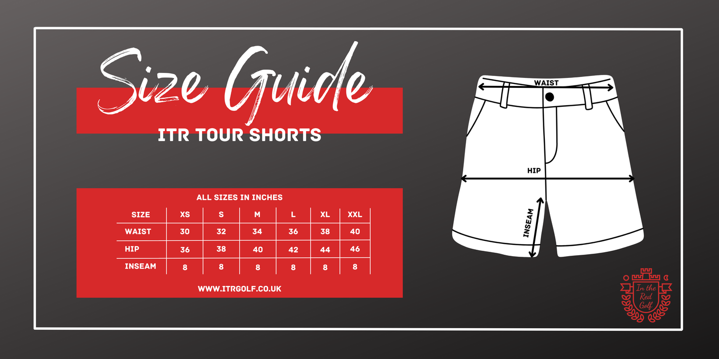 image showing the size guide for the product ITR Tour Pullover