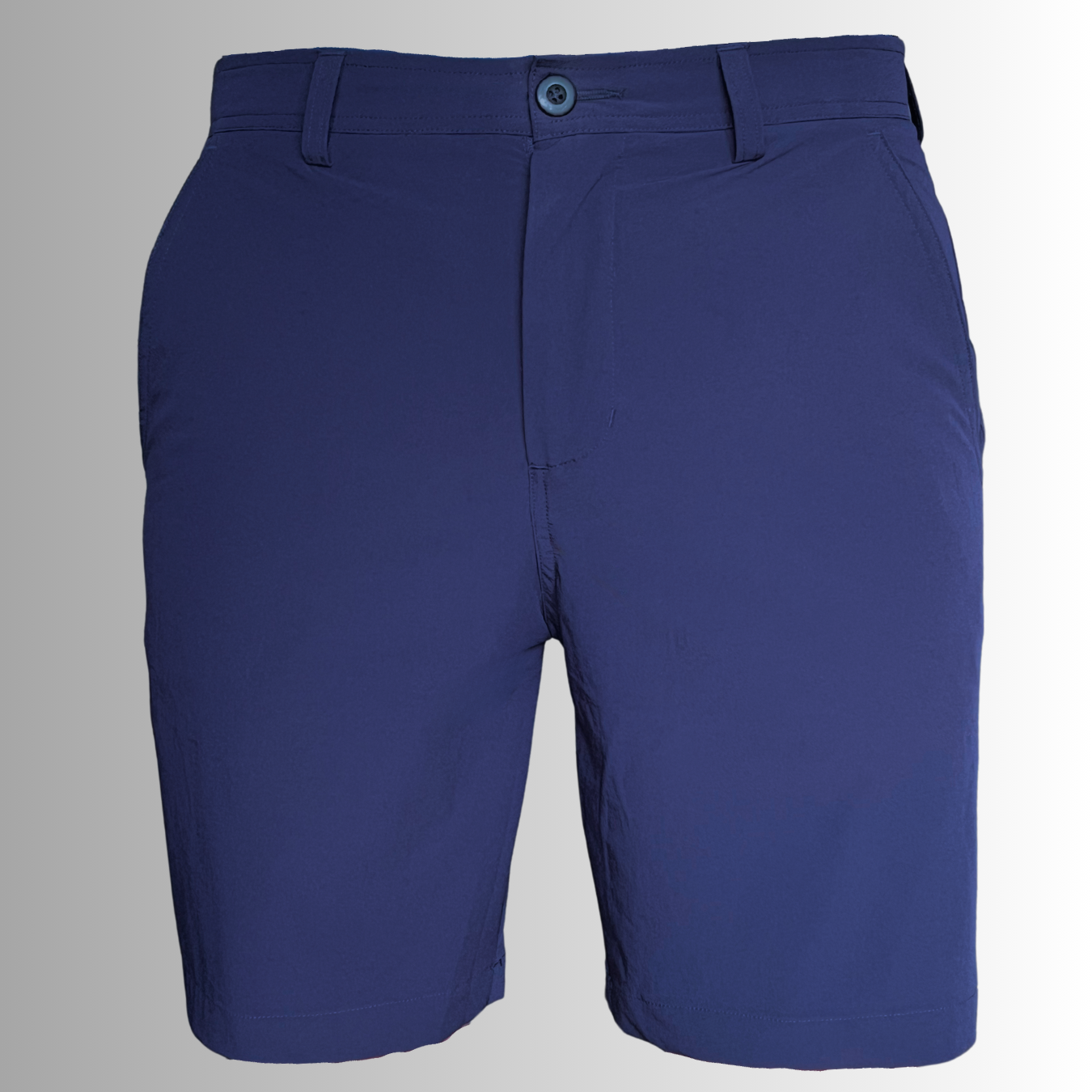 image showing the front of the itr tour golf shorts